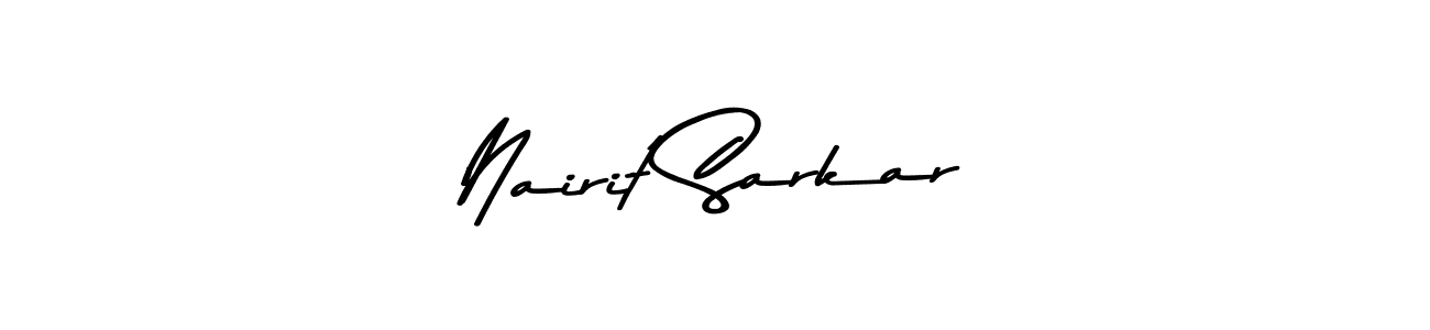 Use a signature maker to create a handwritten signature online. With this signature software, you can design (Asem Kandis PERSONAL USE) your own signature for name Nairit Sarkar. Nairit Sarkar signature style 9 images and pictures png