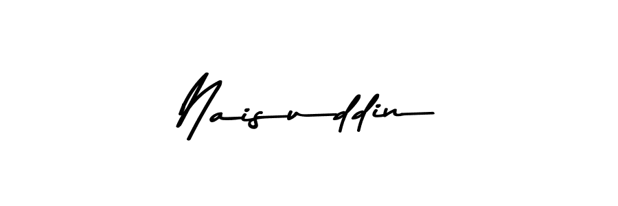 Create a beautiful signature design for name Naisuddin. With this signature (Asem Kandis PERSONAL USE) fonts, you can make a handwritten signature for free. Naisuddin signature style 9 images and pictures png