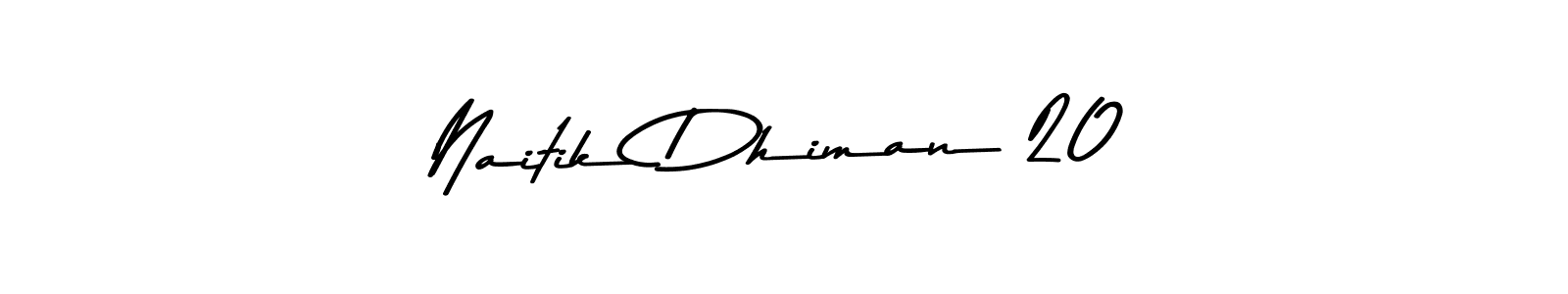 if you are searching for the best signature style for your name Naitik Dhiman 20. so please give up your signature search. here we have designed multiple signature styles  using Asem Kandis PERSONAL USE. Naitik Dhiman 20 signature style 9 images and pictures png