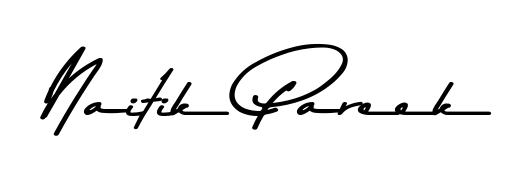 Enhance your business communications with Naitik Pareek signature in Asem Kandis PERSONAL USE lettering. Clean, modern, and universally compatible. Naitik Pareek signature style 9 images and pictures png
