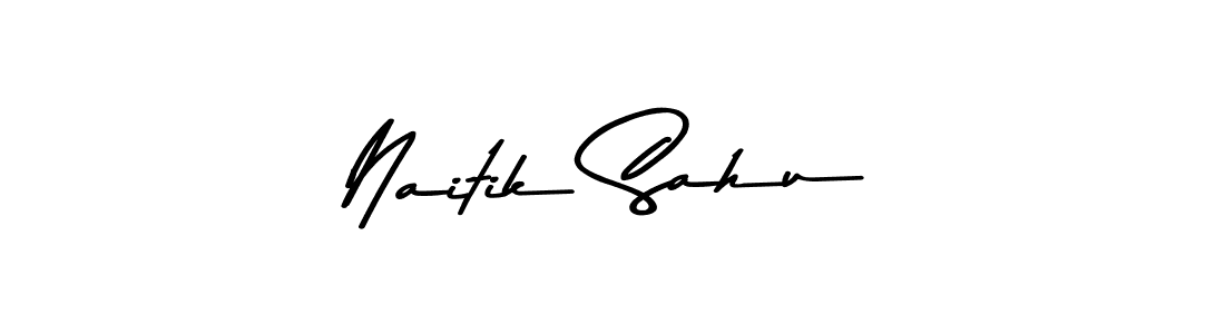 How to make Naitik Sahu signature? Asem Kandis PERSONAL USE is a professional autograph style. Create handwritten signature for Naitik Sahu name. Naitik Sahu signature style 9 images and pictures png