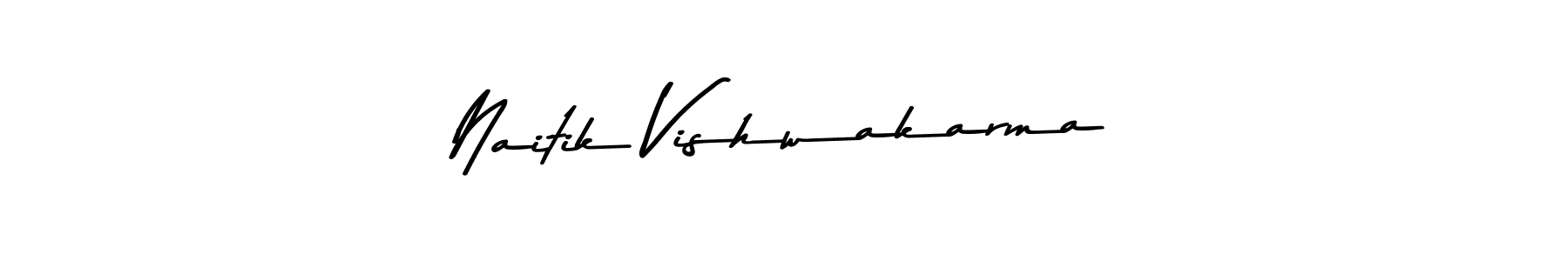 Naitik Vishwakarma stylish signature style. Best Handwritten Sign (Asem Kandis PERSONAL USE) for my name. Handwritten Signature Collection Ideas for my name Naitik Vishwakarma. Naitik Vishwakarma signature style 9 images and pictures png