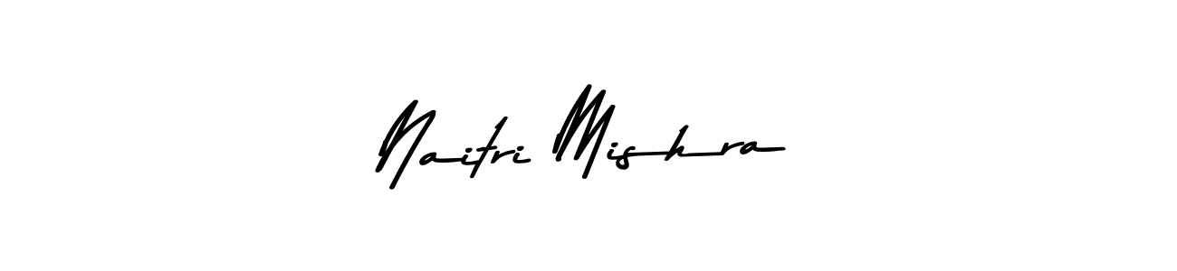 Design your own signature with our free online signature maker. With this signature software, you can create a handwritten (Asem Kandis PERSONAL USE) signature for name Naitri Mishra. Naitri Mishra signature style 9 images and pictures png