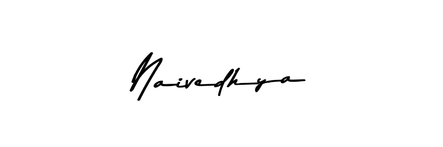 How to make Naivedhya name signature. Use Asem Kandis PERSONAL USE style for creating short signs online. This is the latest handwritten sign. Naivedhya signature style 9 images and pictures png