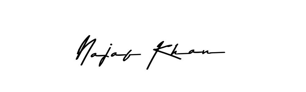 Design your own signature with our free online signature maker. With this signature software, you can create a handwritten (Asem Kandis PERSONAL USE) signature for name Najaf Khan. Najaf Khan signature style 9 images and pictures png