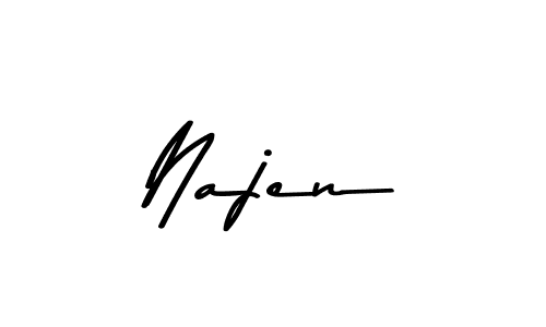 How to make Najen signature? Asem Kandis PERSONAL USE is a professional autograph style. Create handwritten signature for Najen name. Najen signature style 9 images and pictures png