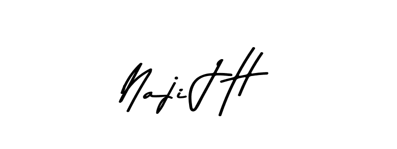 How to Draw Naji J H signature style? Asem Kandis PERSONAL USE is a latest design signature styles for name Naji J H. Naji J H signature style 9 images and pictures png