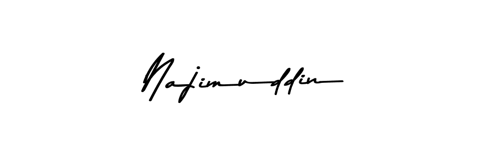 Use a signature maker to create a handwritten signature online. With this signature software, you can design (Asem Kandis PERSONAL USE) your own signature for name Najimuddin. Najimuddin signature style 9 images and pictures png