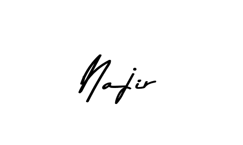 This is the best signature style for the Najir name. Also you like these signature font (Asem Kandis PERSONAL USE). Mix name signature. Najir signature style 9 images and pictures png