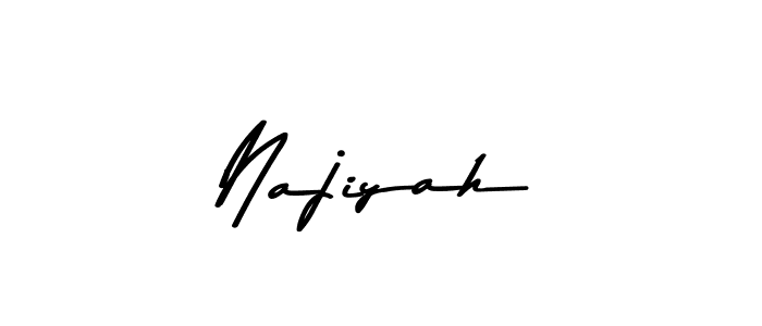 Najiyah stylish signature style. Best Handwritten Sign (Asem Kandis PERSONAL USE) for my name. Handwritten Signature Collection Ideas for my name Najiyah. Najiyah signature style 9 images and pictures png