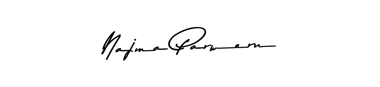 How to make Najma Parwern signature? Asem Kandis PERSONAL USE is a professional autograph style. Create handwritten signature for Najma Parwern name. Najma Parwern signature style 9 images and pictures png