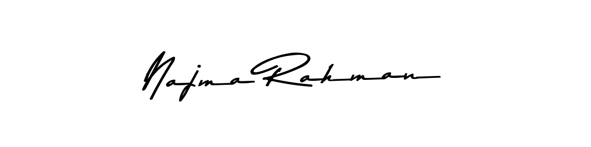 Also You can easily find your signature by using the search form. We will create Najma Rahman name handwritten signature images for you free of cost using Asem Kandis PERSONAL USE sign style. Najma Rahman signature style 9 images and pictures png