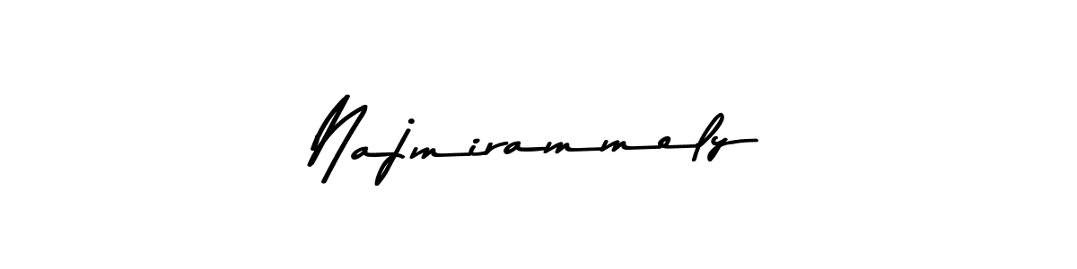 You should practise on your own different ways (Asem Kandis PERSONAL USE) to write your name (Najmirammely) in signature. don't let someone else do it for you. Najmirammely signature style 9 images and pictures png