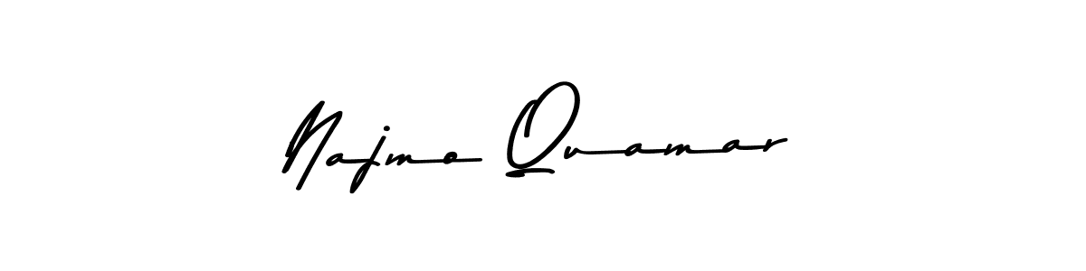 The best way (Asem Kandis PERSONAL USE) to make a short signature is to pick only two or three words in your name. The name Najmo Quamar include a total of six letters. For converting this name. Najmo Quamar signature style 9 images and pictures png