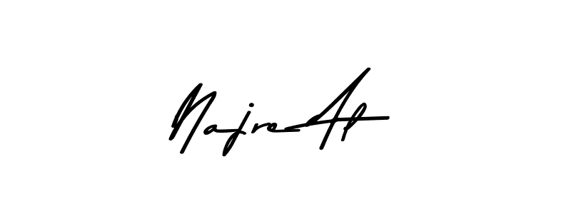 Najre Al stylish signature style. Best Handwritten Sign (Asem Kandis PERSONAL USE) for my name. Handwritten Signature Collection Ideas for my name Najre Al. Najre Al signature style 9 images and pictures png