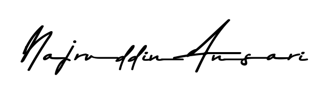 Achieve flawless digital penmanship with Najruddin Ansari name in Asem Kandis PERSONAL USE font. The perfect tool for creating online signatures. Najruddin Ansari signature style 9 images and pictures png