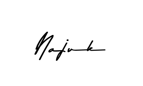 Make a beautiful signature design for name Najuk. With this signature (Asem Kandis PERSONAL USE) style, you can create a handwritten signature for free. Najuk signature style 9 images and pictures png