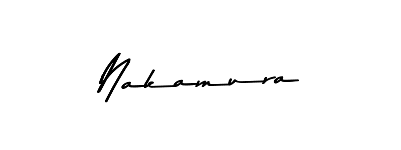 How to make Nakamura name signature. Use Asem Kandis PERSONAL USE style for creating short signs online. This is the latest handwritten sign. Nakamura signature style 9 images and pictures png