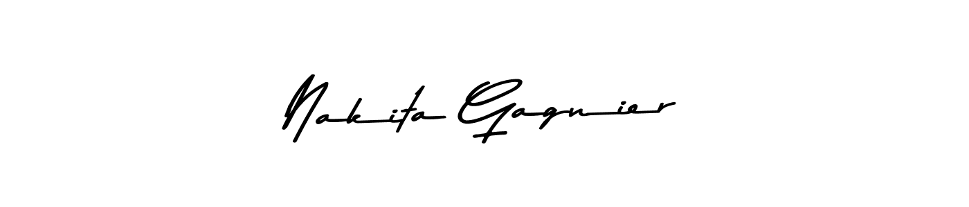 Nakita Gagnier stylish signature style. Best Handwritten Sign (Asem Kandis PERSONAL USE) for my name. Handwritten Signature Collection Ideas for my name Nakita Gagnier. Nakita Gagnier signature style 9 images and pictures png
