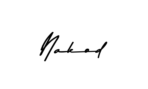 Create a beautiful signature design for name Nakod. With this signature (Asem Kandis PERSONAL USE) fonts, you can make a handwritten signature for free. Nakod signature style 9 images and pictures png