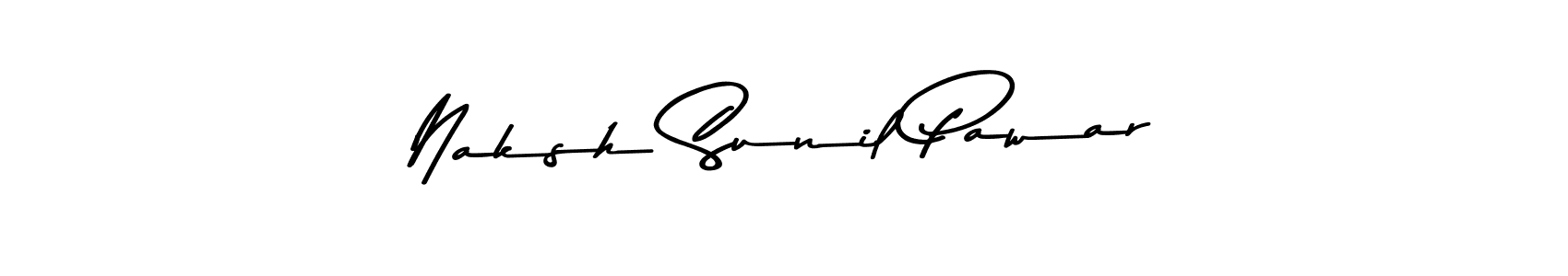 Make a beautiful signature design for name Naksh Sunil Pawar. Use this online signature maker to create a handwritten signature for free. Naksh Sunil Pawar signature style 9 images and pictures png