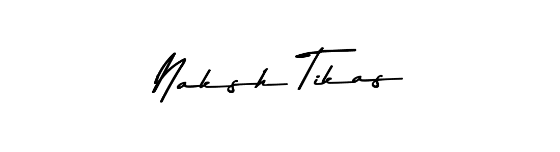 This is the best signature style for the Naksh Tikas name. Also you like these signature font (Asem Kandis PERSONAL USE). Mix name signature. Naksh Tikas signature style 9 images and pictures png
