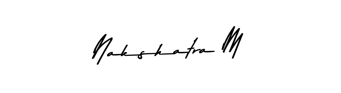 You should practise on your own different ways (Asem Kandis PERSONAL USE) to write your name (Nakshatra M) in signature. don't let someone else do it for you. Nakshatra M signature style 9 images and pictures png