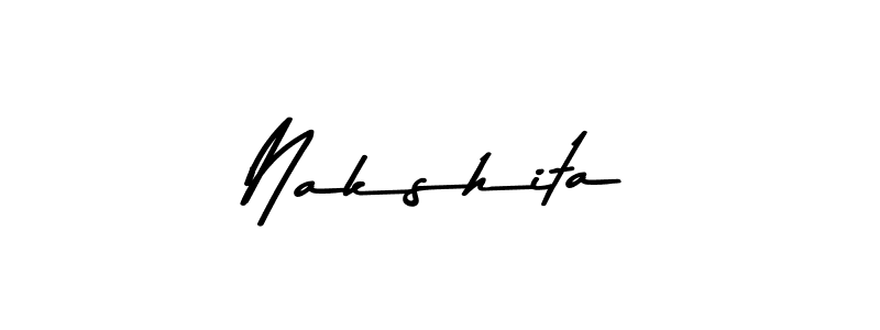 Use a signature maker to create a handwritten signature online. With this signature software, you can design (Asem Kandis PERSONAL USE) your own signature for name Nakshita. Nakshita signature style 9 images and pictures png