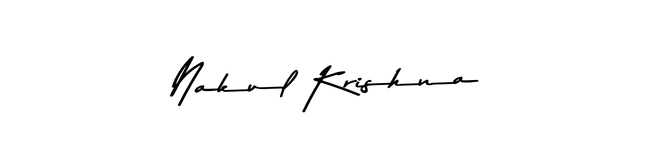 You should practise on your own different ways (Asem Kandis PERSONAL USE) to write your name (Nakul Krishna) in signature. don't let someone else do it for you. Nakul Krishna signature style 9 images and pictures png