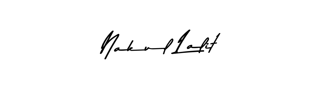 Make a beautiful signature design for name Nakul Lalit. Use this online signature maker to create a handwritten signature for free. Nakul Lalit signature style 9 images and pictures png