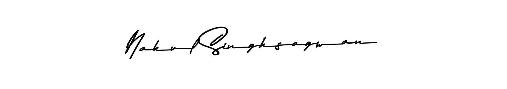 Nakul Singhsagwan stylish signature style. Best Handwritten Sign (Asem Kandis PERSONAL USE) for my name. Handwritten Signature Collection Ideas for my name Nakul Singhsagwan. Nakul Singhsagwan signature style 9 images and pictures png