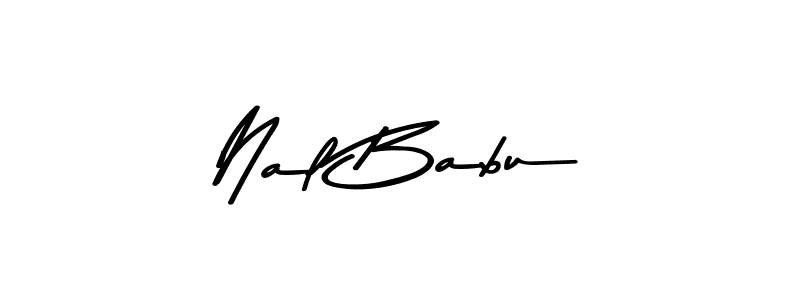How to make Nal Babu name signature. Use Asem Kandis PERSONAL USE style for creating short signs online. This is the latest handwritten sign. Nal Babu signature style 9 images and pictures png