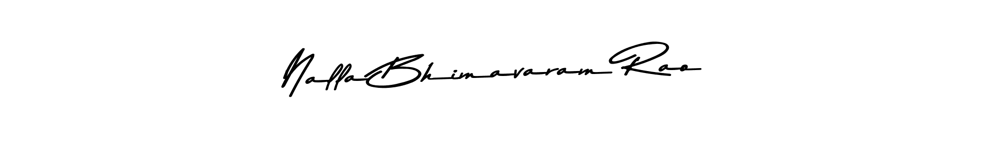 Create a beautiful signature design for name Nalla Bhimavaram Rao. With this signature (Asem Kandis PERSONAL USE) fonts, you can make a handwritten signature for free. Nalla Bhimavaram Rao signature style 9 images and pictures png