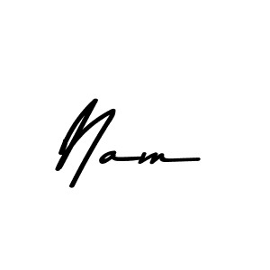 This is the best signature style for the Nam name. Also you like these signature font (Asem Kandis PERSONAL USE). Mix name signature. Nam signature style 9 images and pictures png