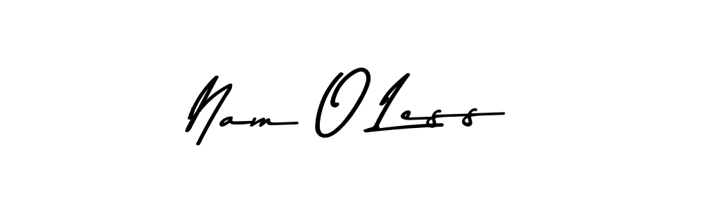 Similarly Asem Kandis PERSONAL USE is the best handwritten signature design. Signature creator online .You can use it as an online autograph creator for name Nam O Less. Nam O Less signature style 9 images and pictures png