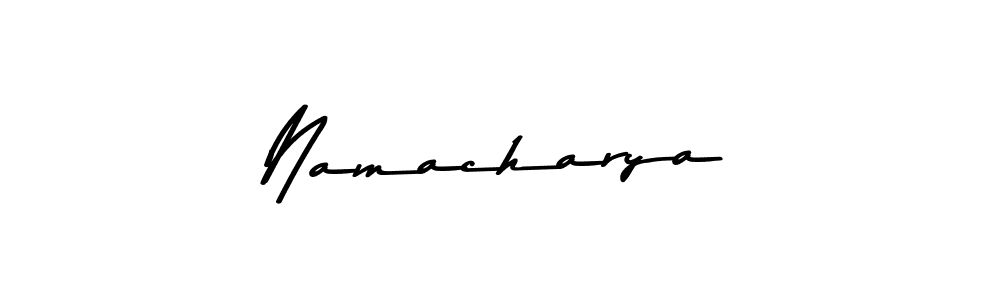 Design your own signature with our free online signature maker. With this signature software, you can create a handwritten (Asem Kandis PERSONAL USE) signature for name Namacharya. Namacharya signature style 9 images and pictures png