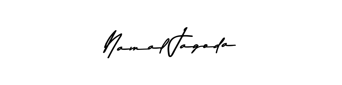 Make a beautiful signature design for name Namal Jagoda. With this signature (Asem Kandis PERSONAL USE) style, you can create a handwritten signature for free. Namal Jagoda signature style 9 images and pictures png
