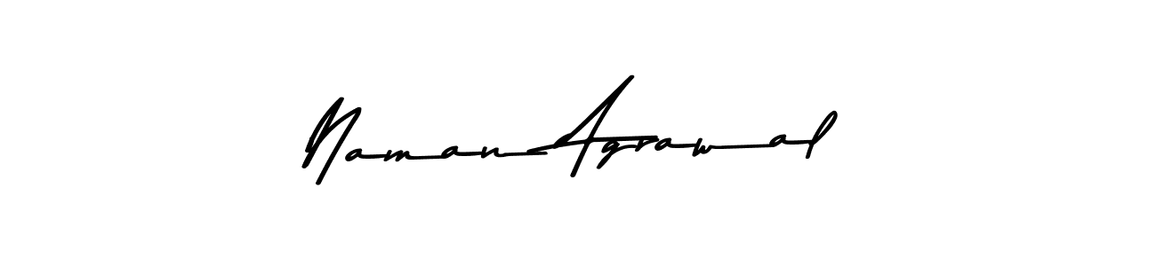 Make a beautiful signature design for name Naman Agrawal. With this signature (Asem Kandis PERSONAL USE) style, you can create a handwritten signature for free. Naman Agrawal signature style 9 images and pictures png