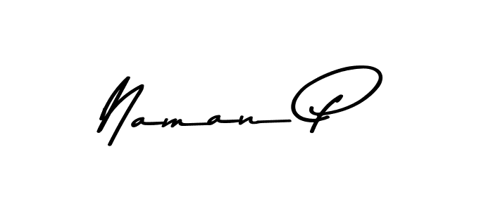 Design your own signature with our free online signature maker. With this signature software, you can create a handwritten (Asem Kandis PERSONAL USE) signature for name Naman P. Naman P signature style 9 images and pictures png