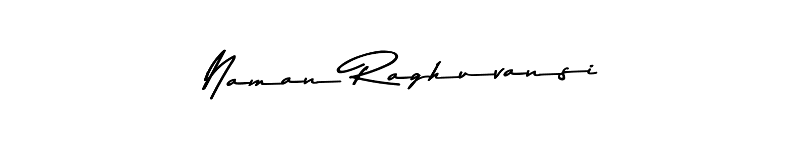 How to make Naman Raghuvansi name signature. Use Asem Kandis PERSONAL USE style for creating short signs online. This is the latest handwritten sign. Naman Raghuvansi signature style 9 images and pictures png