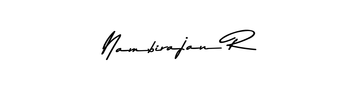 You can use this online signature creator to create a handwritten signature for the name Nambirajan R. This is the best online autograph maker. Nambirajan R signature style 9 images and pictures png