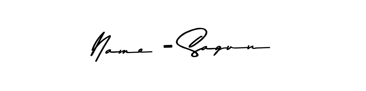 Name - Sagun stylish signature style. Best Handwritten Sign (Asem Kandis PERSONAL USE) for my name. Handwritten Signature Collection Ideas for my name Name - Sagun. Name - Sagun signature style 9 images and pictures png