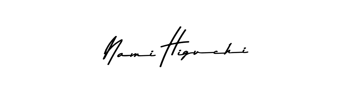 Nami Higuchi stylish signature style. Best Handwritten Sign (Asem Kandis PERSONAL USE) for my name. Handwritten Signature Collection Ideas for my name Nami Higuchi. Nami Higuchi signature style 9 images and pictures png