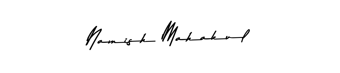 Also You can easily find your signature by using the search form. We will create Namish Mahakul name handwritten signature images for you free of cost using Asem Kandis PERSONAL USE sign style. Namish Mahakul signature style 9 images and pictures png