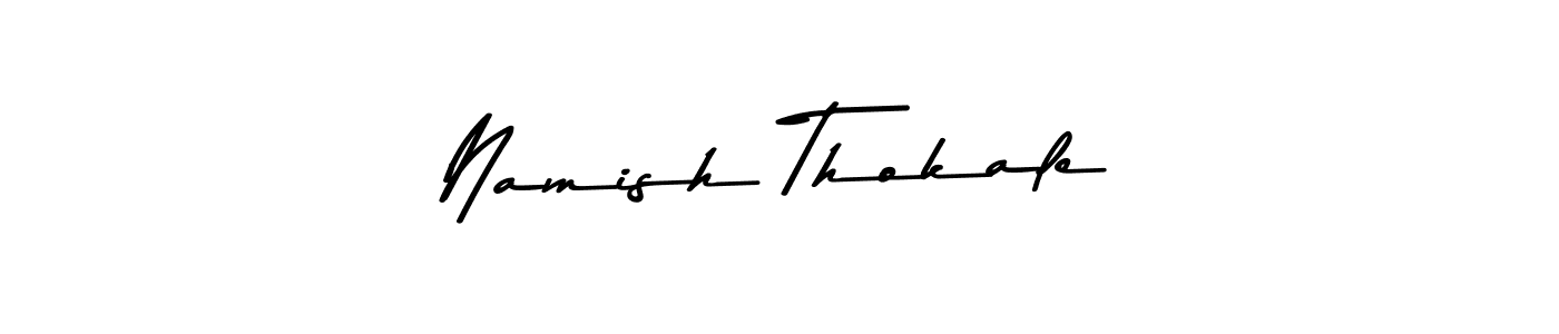 Asem Kandis PERSONAL USE is a professional signature style that is perfect for those who want to add a touch of class to their signature. It is also a great choice for those who want to make their signature more unique. Get Namish Thokale name to fancy signature for free. Namish Thokale signature style 9 images and pictures png