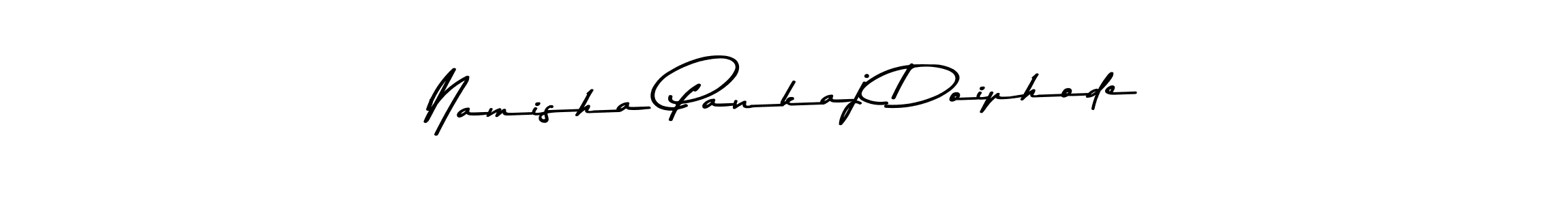 You should practise on your own different ways (Asem Kandis PERSONAL USE) to write your name (Namisha Pankaj Doiphode) in signature. don't let someone else do it for you. Namisha Pankaj Doiphode signature style 9 images and pictures png
