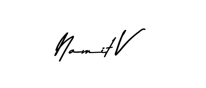 Make a short Namit V signature style. Manage your documents anywhere anytime using Asem Kandis PERSONAL USE. Create and add eSignatures, submit forms, share and send files easily. Namit V signature style 9 images and pictures png