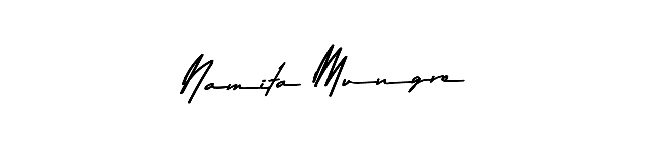 You should practise on your own different ways (Asem Kandis PERSONAL USE) to write your name (Namita Mungre) in signature. don't let someone else do it for you. Namita Mungre signature style 9 images and pictures png