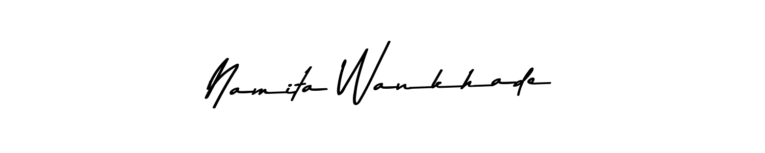 You should practise on your own different ways (Asem Kandis PERSONAL USE) to write your name (Namita Wankhade) in signature. don't let someone else do it for you. Namita Wankhade signature style 9 images and pictures png