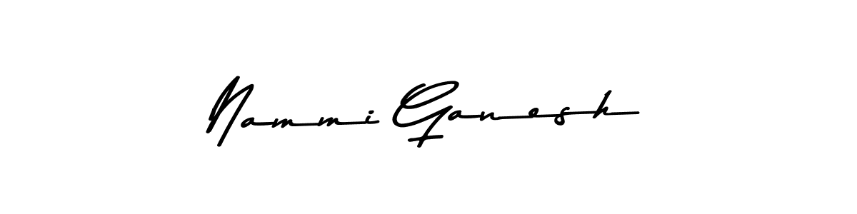Use a signature maker to create a handwritten signature online. With this signature software, you can design (Asem Kandis PERSONAL USE) your own signature for name Nammi Ganesh. Nammi Ganesh signature style 9 images and pictures png